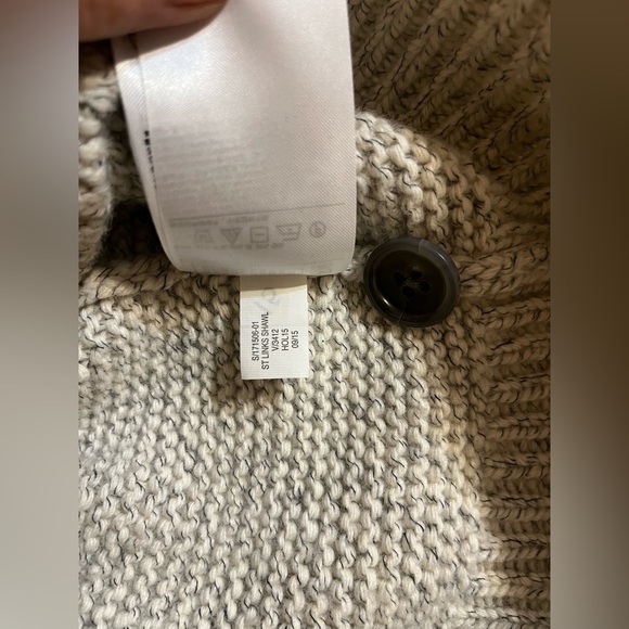 Banana Republic Men’s Chunky Knit Cardigans Grey & Cream Size M Bundle of Two - Picture 11 of 13